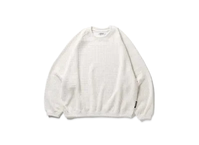 TIGHTBOOTH Mystery Gauge Crew Knit "White"