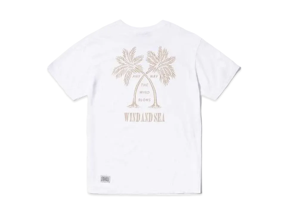 WIND AND SEA x modelab Palm Trees T-shirt "White"