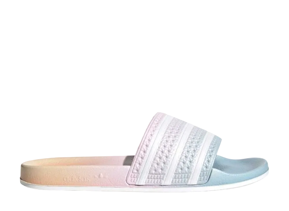 アディダス オリジナルス アディレッタ サンダル "ワンダーブルー/クラウドホワイト/アシッドオレンジ"