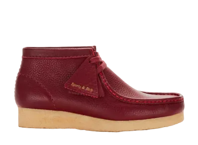 スポーティアンドリッチ × クラークス ワラビーブーツ "メルロー"