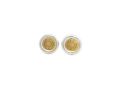 Hermes Sellier Earrings "Gold/Silver"