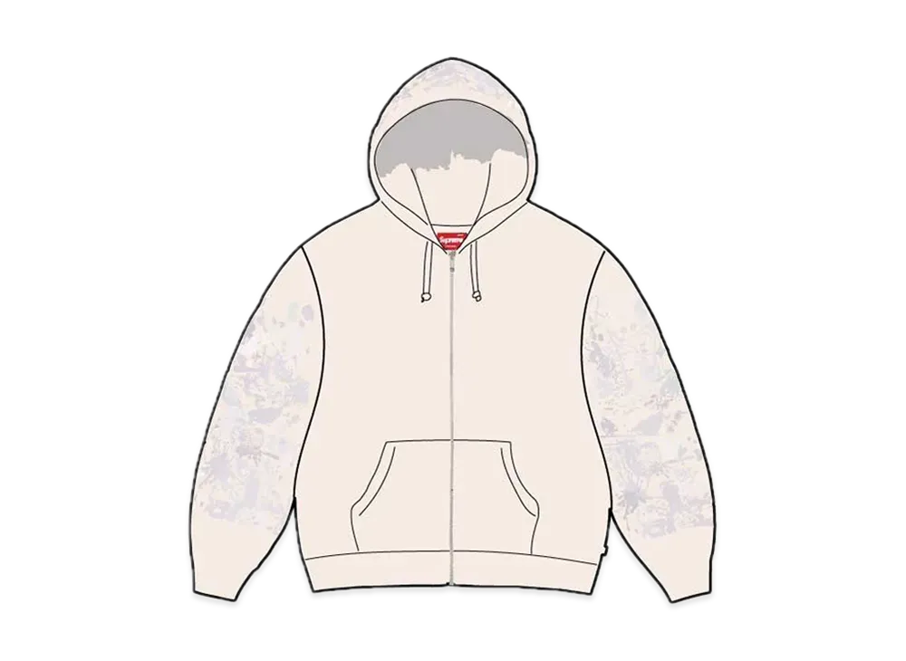 Supreme AOI Zip Up Hooded Sweatshirt "Natural"