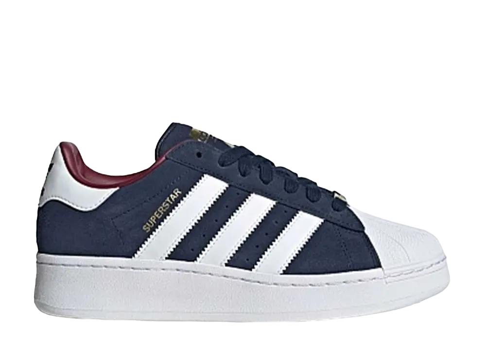 アディダス オリジナルス スーパースター XLG "カレッジネイビー/フットウェアホワイト/カレッジバーガンディ"
