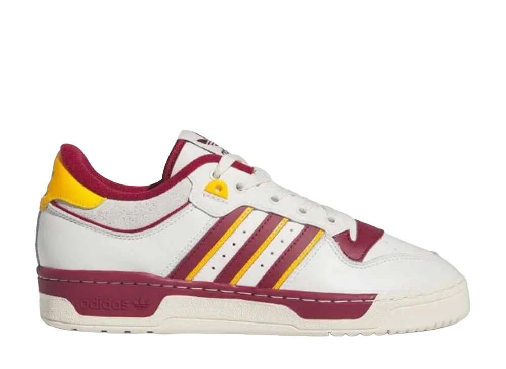 アディダス オリジナルス ライバルリー86 ロー "クラウドホワイト/チームカレッジバーガンディ/クルーイエロー"