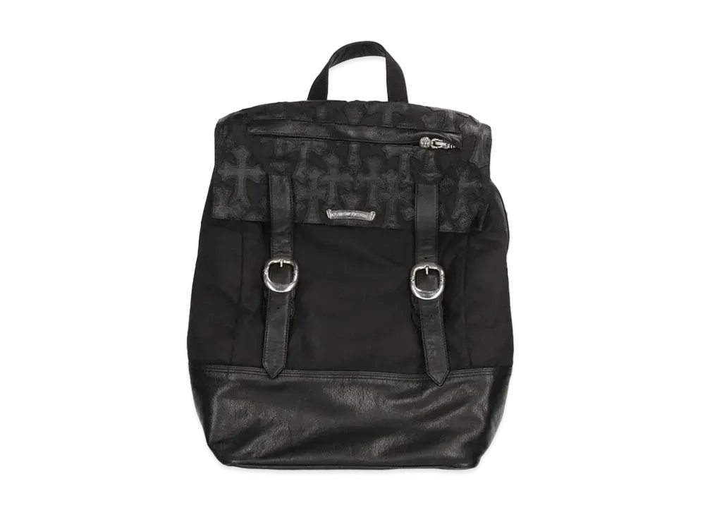 Chrome Hearts Moto Cross Patch strap Backpack "Black"