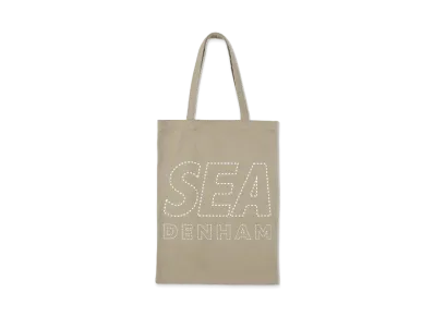 WIND AND SEA x DENHAM Canvas Tote Bag (Large) "Sea Brown"