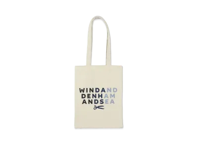 WIND AND SEA x DENHAM Canvas Tote Bag (Small) "Ecru"