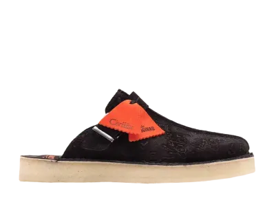 Civilist × Clarks Trek Mule "Black Embossed Suede"