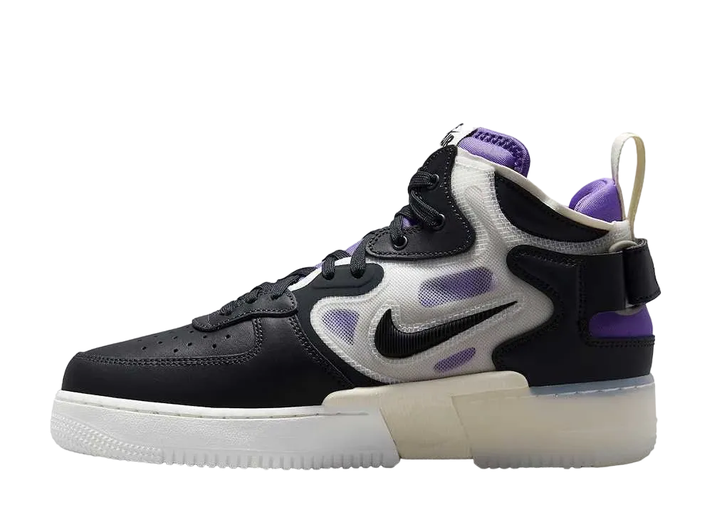 Nike Air Force 1 Mid React "Off Noir/Action Grape"