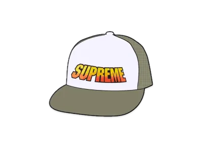 Supreme Gradient Mesh Back 5-Panel "Olive"