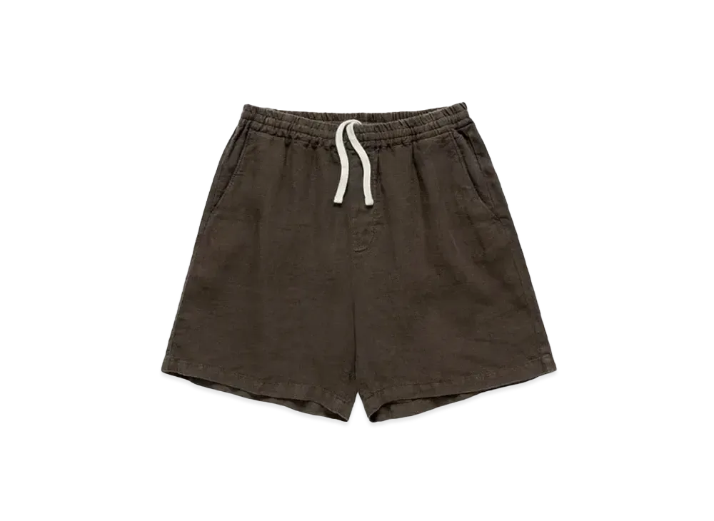 JJJJound Weekend Linen Shorts "Brown"