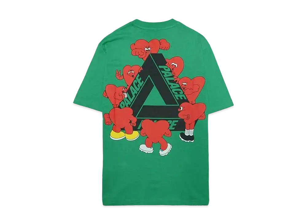 PALACE Tri-Hearts T-Shirt "Pea Green"