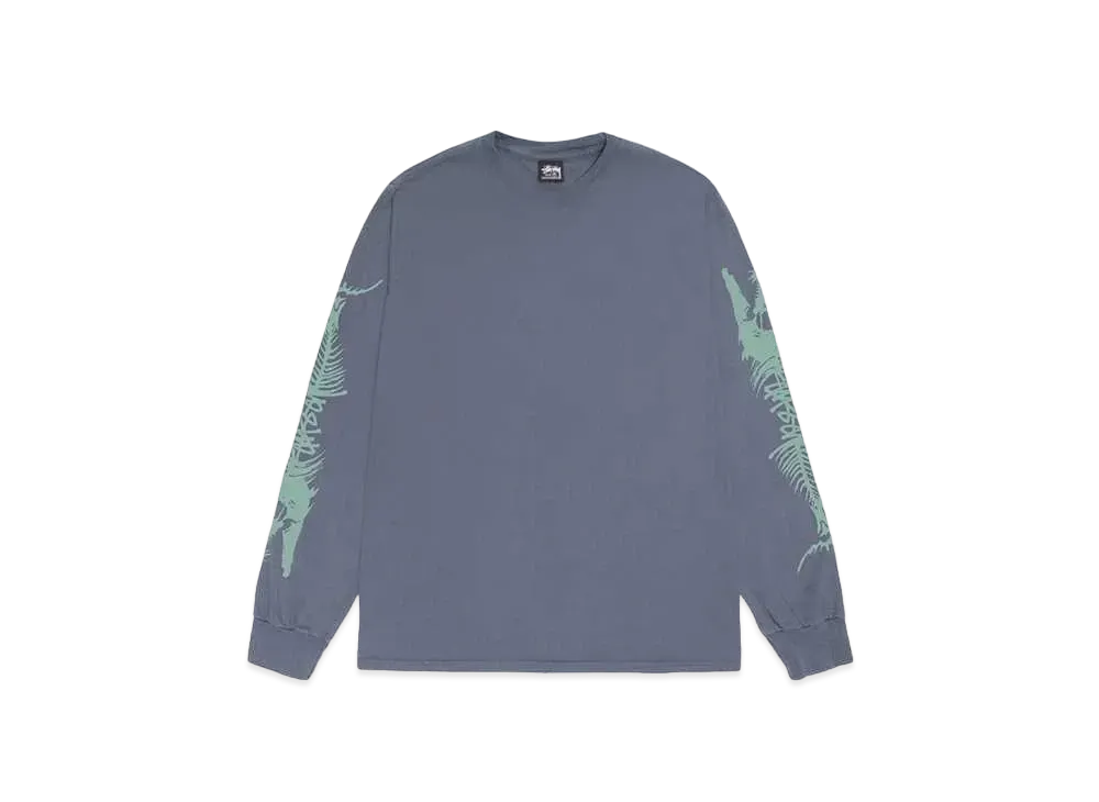 Stussy Barracuda LS Tee Pigment Dyed "Indigo"