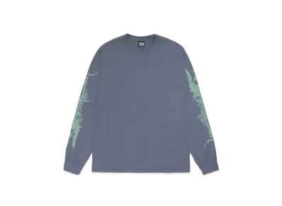 Stussy Barracuda LS Tee Pigment Dyed "Indigo"