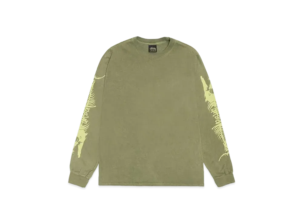 Stussy Barracuda LS Tee Pigment Dyed "Olive"