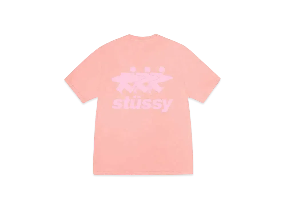 Stussy Surfwalk Tee Pigment Dyed "Coral"