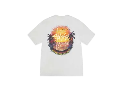 Stussy Sunset Tee "Fog"