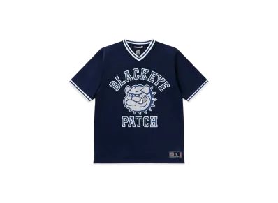 BlackEyePatch Bulldog V Neck Game Shirt "Navy"