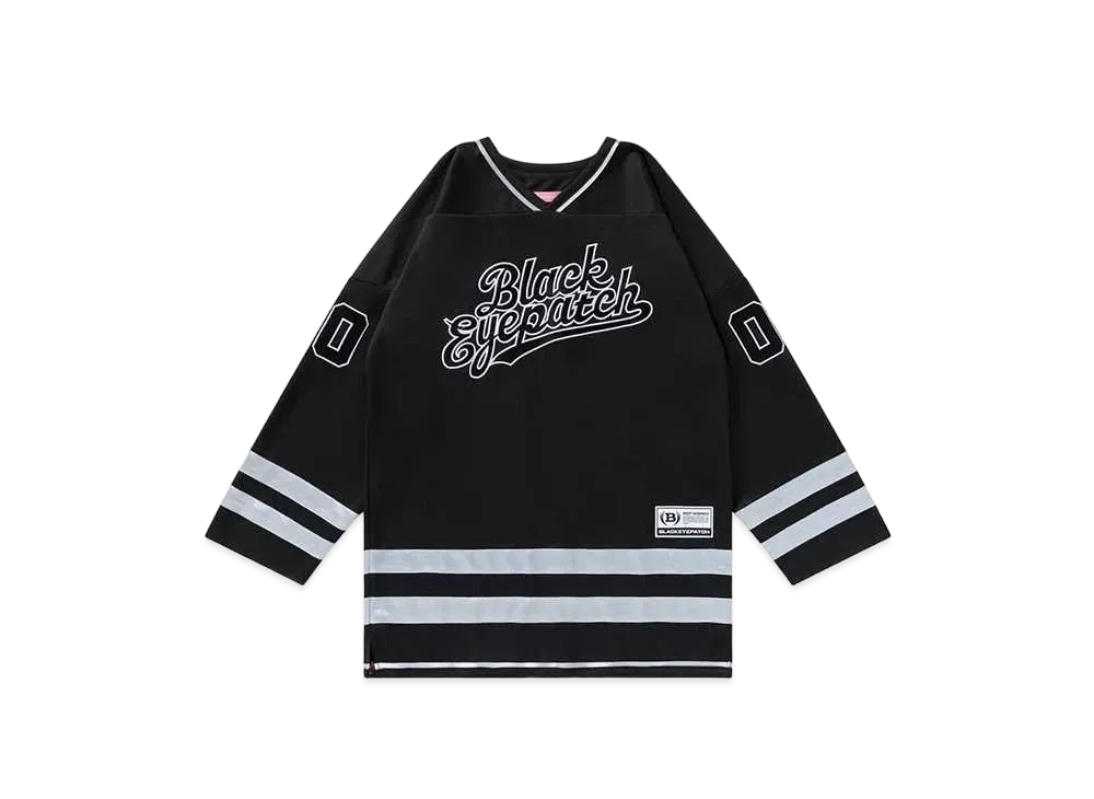 BlackEyePatch Team Script Hockey Dress Jersey "Black"