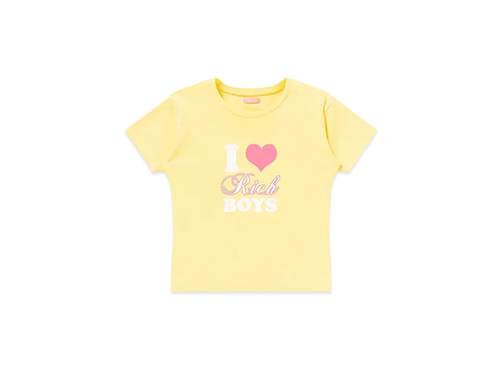 BlackEyePatch Rich Boys Baby Tee "Yellow"