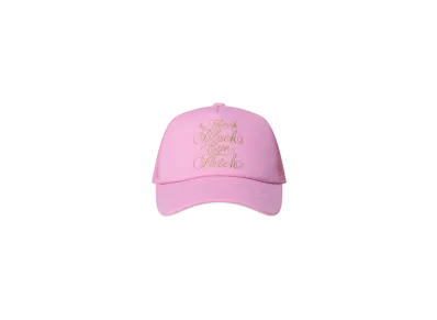 BlackEyePatch Script Logo Mesh Cap "Pink"