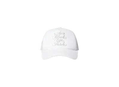 BlackEyePatch Script Logo Mesh Cap "White"