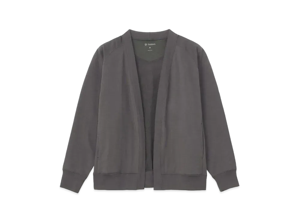 Goldwin Liopimum Sweat Cardigan (C3 Fit / Unisex) "Deep Charcoal"