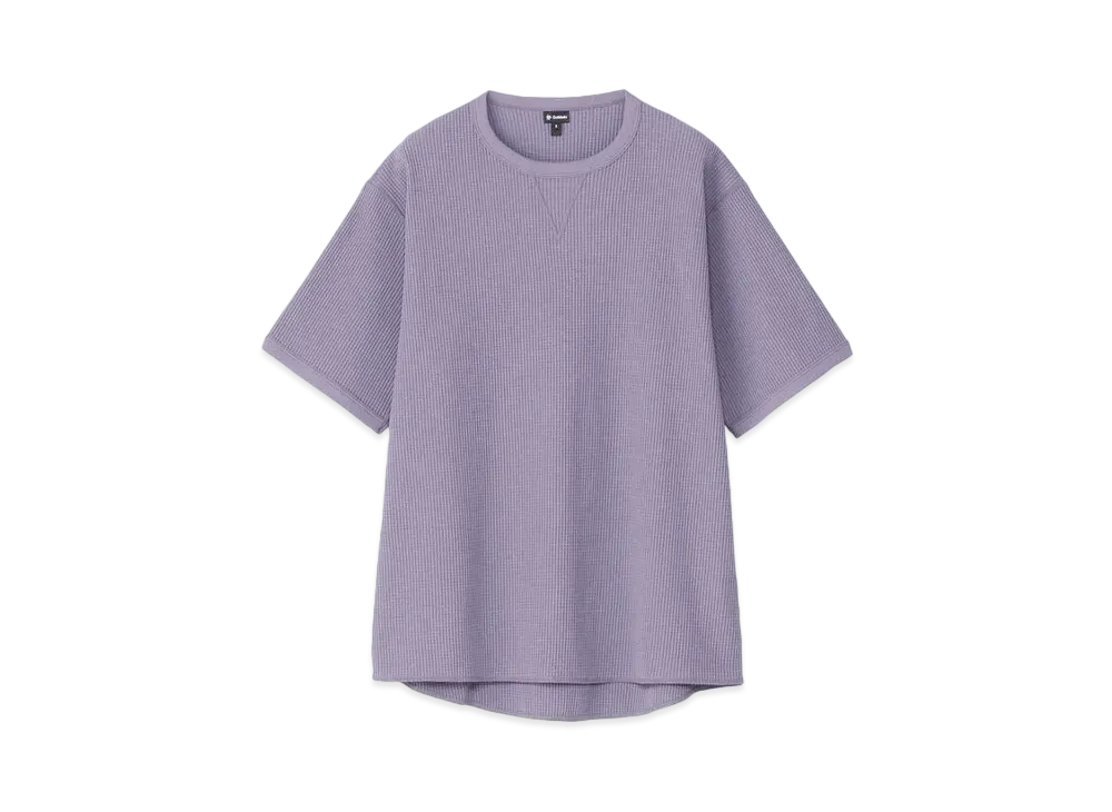 Goldwin Waffle Light Gusset T-shirt (Unisex) "Smoke Purple"