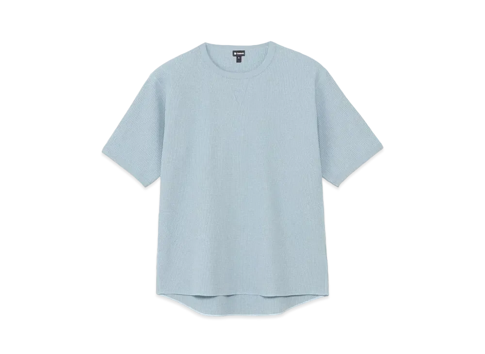 Goldwin Waffle Light Gusset T-shirt (Unisex) "Grayish Blue"