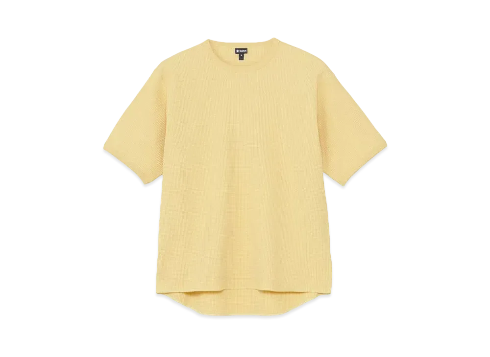 Goldwin Waffle Light Gusset T-shirt (Unisex) "Primrose Yellow"