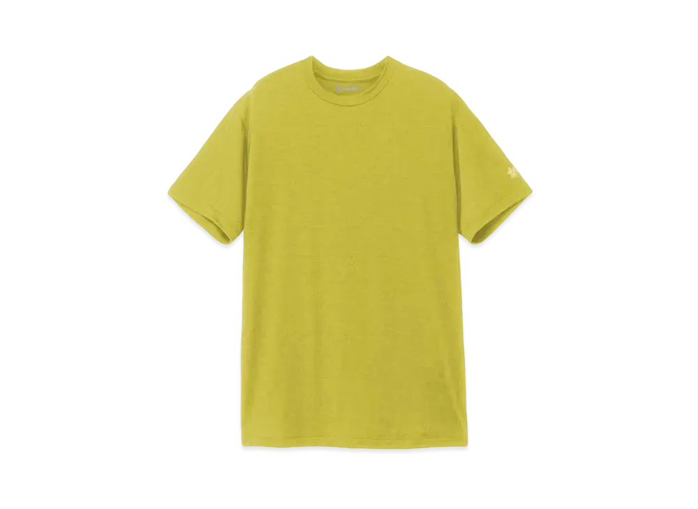 Goldwin Advanced Light Hybrid Wool T-shirt (Unisex) "Acid Yellow"