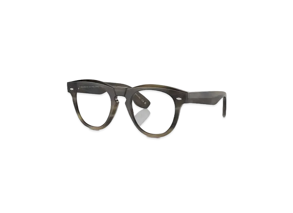 OLIVER PEOPLES Nino Horn "Light Brown Horn/Blue Block"