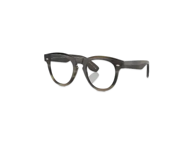 OLIVER PEOPLES Nino Horn "Light Brown Horn/Blue Block"