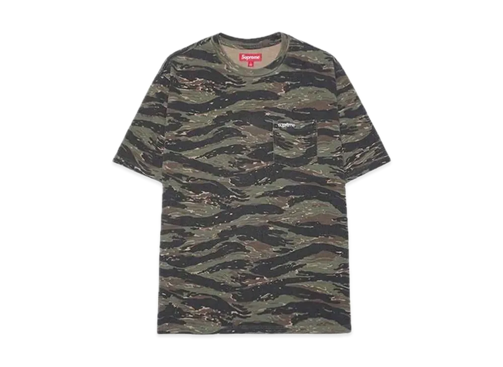 Supreme S/S Pocket Tee "Tiger Camo"(24SS)