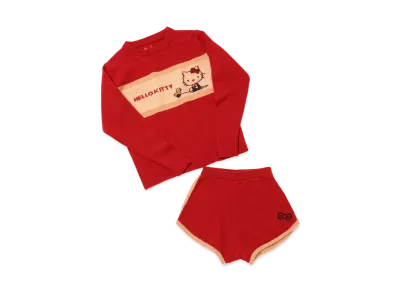 HELLO KITTY x BEAMS COUTURE Hello Kitty Sweater Setup "Red"