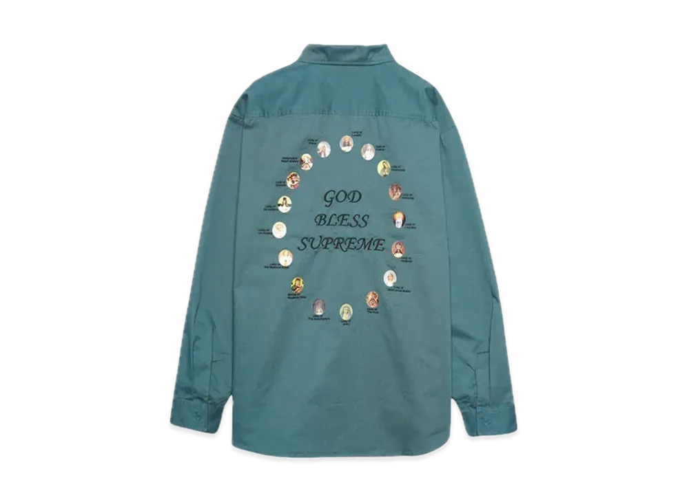 Supreme Our Lady Work Shirt "Work Green"