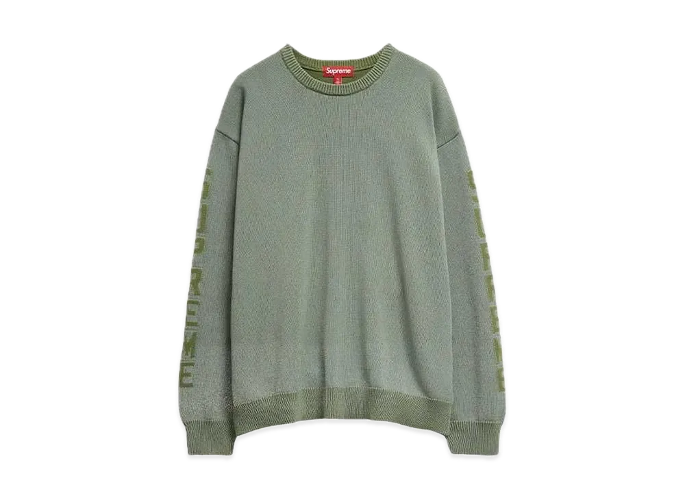 Supreme Reflective Sweater "Olive"