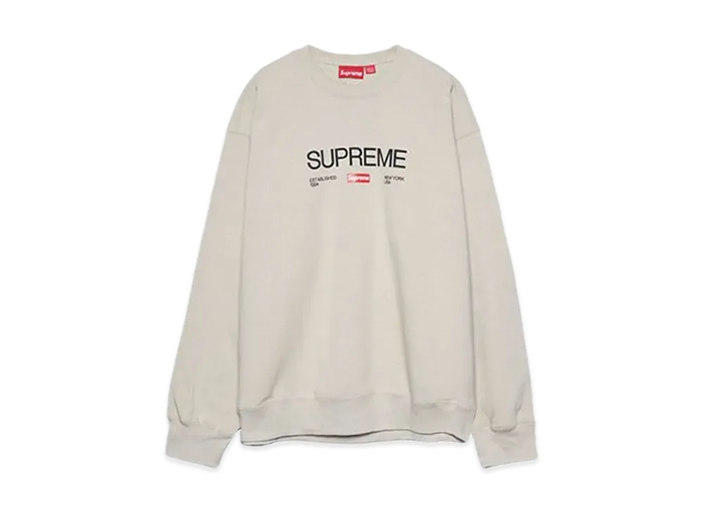 Supreme Established Crewneck "Clay"