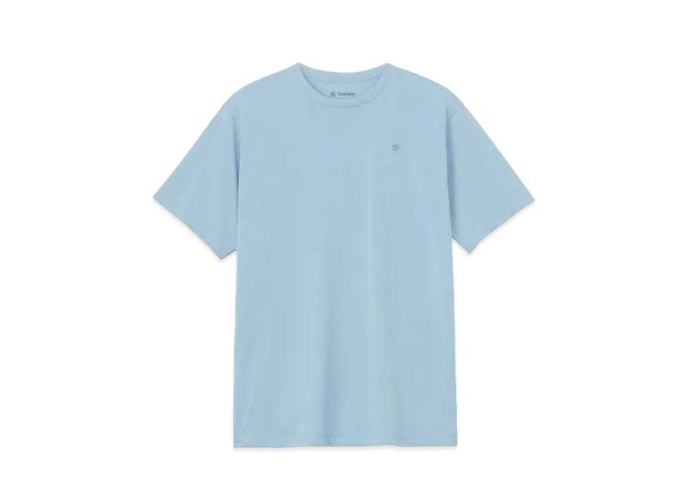 Goldwin Lettered Print T-shirt (Unisex) "Grayish Blue"