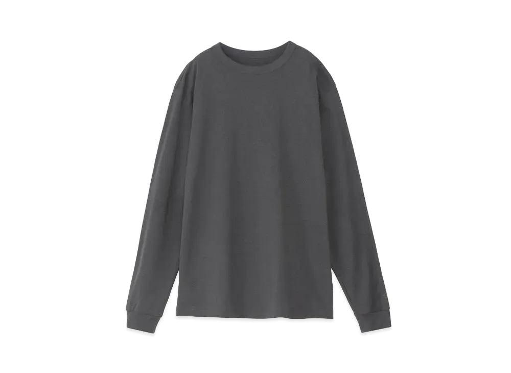Goldwin Liopimum Paper Long Sleeve T-Shirt (C3 Fit / Unisex) "Dark Charcoal"