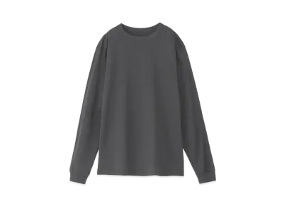 Goldwin Liopimum Paper Long Sleeve T-Shirt (C3 Fit / Unisex) "Dark Charcoal"