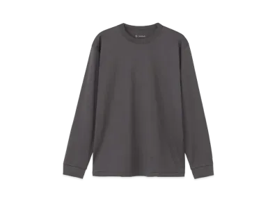 Goldwin Liopimum High Gauge P/J Long Sleeve T-Shirt (C3 Fit / Unisex) "Deep Charcoal"