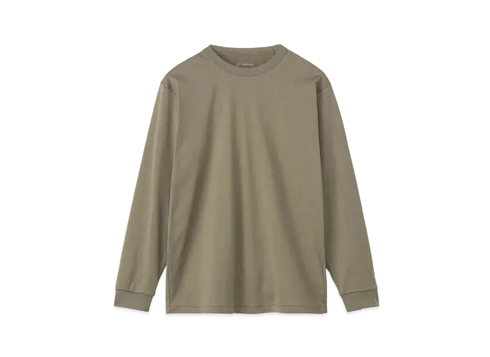 Goldwin Liopimum High Gauge P/J Long Sleeve T-Shirt (C3 Fit / Unisex) "Dusty Olive"