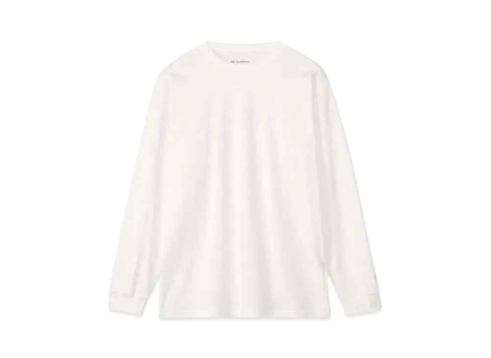 Goldwin Liopimum High Gauge P/J Long Sleeve T-Shirt (C3 Fit / Unisex) "White"