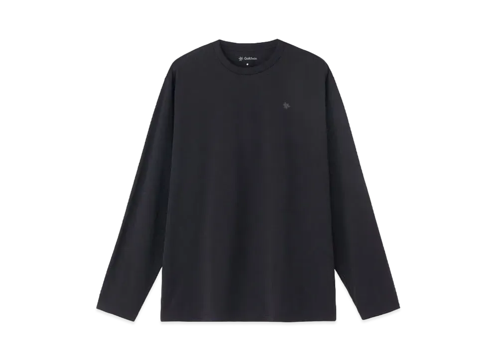 Goldwin Peak Motif Print Long Sleeve T-Shirt (Unisex) "Black"
