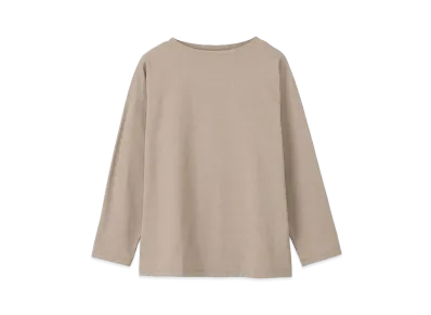 Goldwin Hard Twist Boat Neck Long Sleeve T-Shirt (Unisex) "Woody Beige"