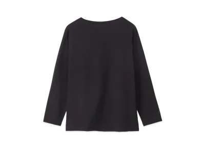 Goldwin Hard Twist Boat Neck Long Sleeve T-Shirt (Unisex) "Black"