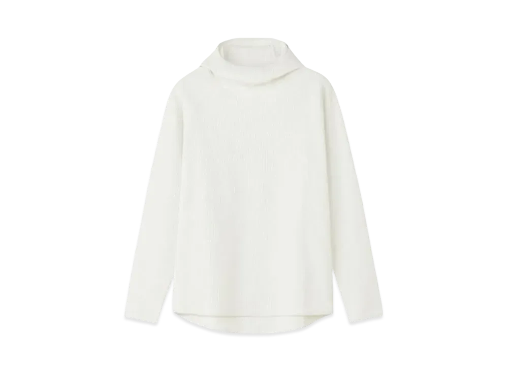 Goldwin Waffle Light Long Sleeve Hoodie (Unisex) "White"