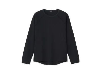Goldwin Waffle Light Long Sleeve T-shirt (Unisex) "Black"
