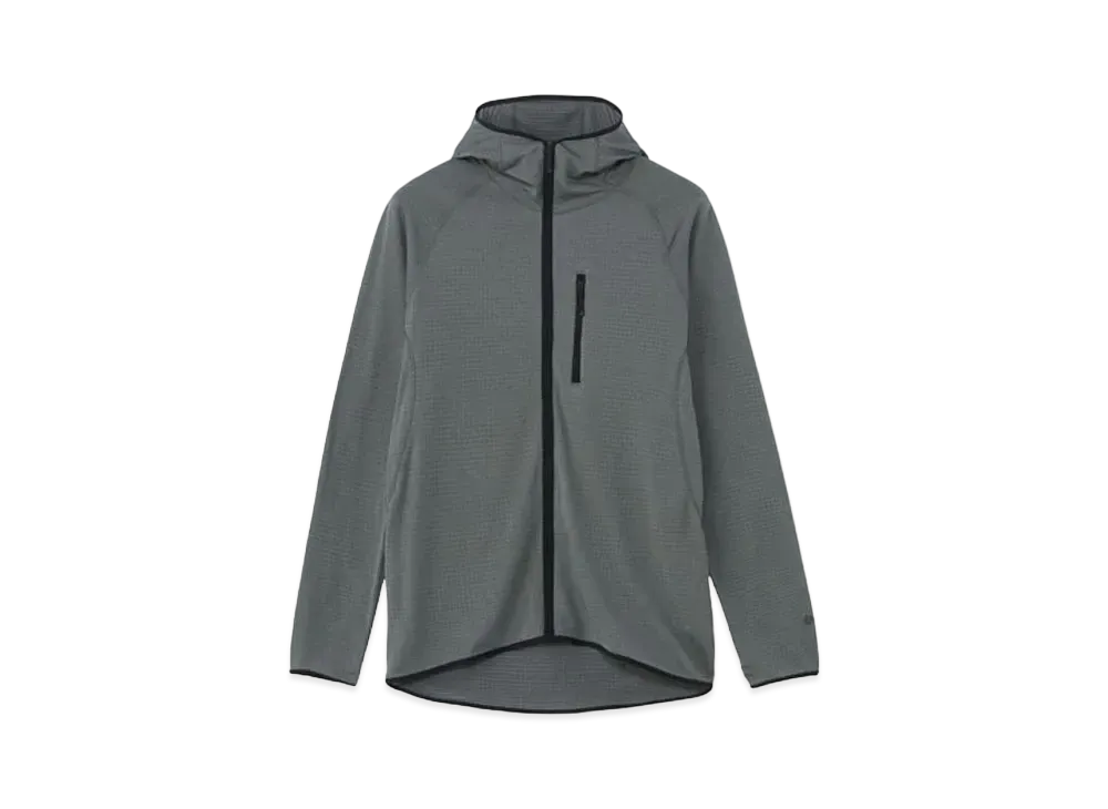 Goldwin Stretch Grid Zip Hoodie (Unisex) "Graphite Gray"